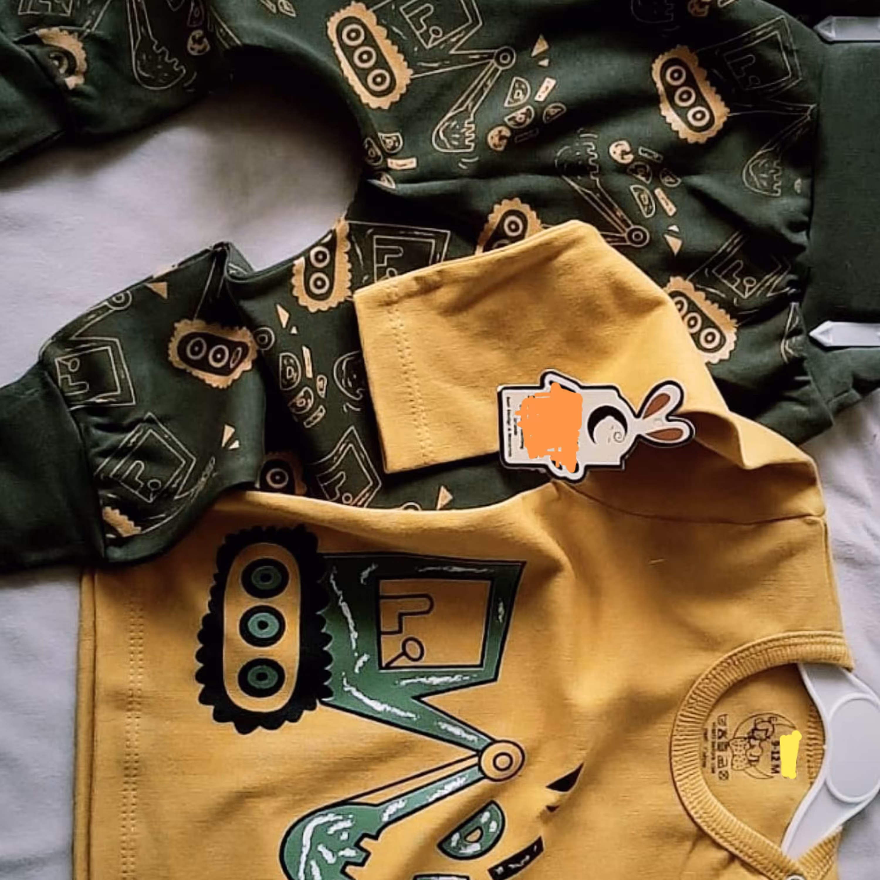 ست بلوز و شلوار پنبه دورو نوزاد 3تا12ماه