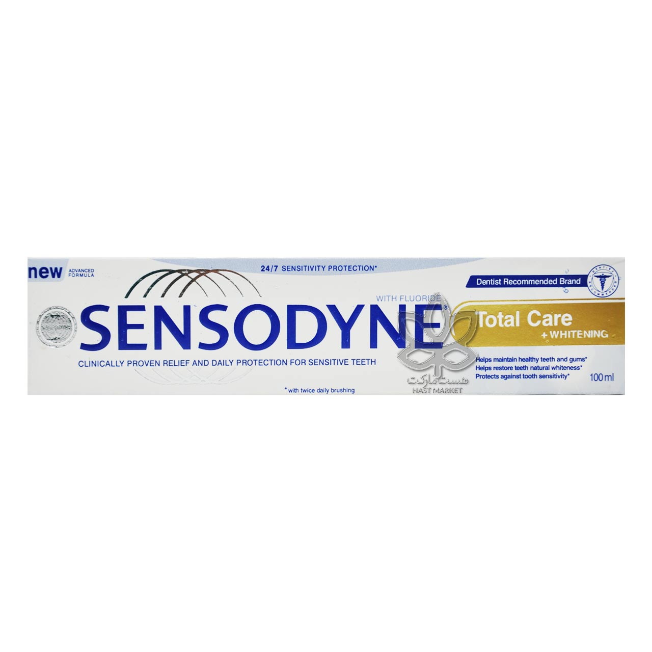خمیر دندان محافظت کننده و سفید کننده 100 میل سنسوداین - sensodyne