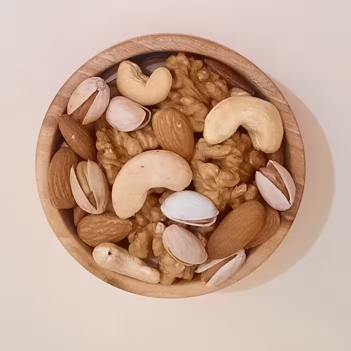 آجیل چهار مغز خام مخلوط ممتاز 500 گرمی