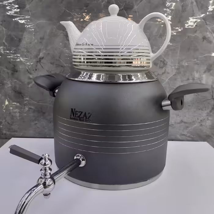 کتری قوری نزاز  5لیتر  کد 3031 رنگ طوسی