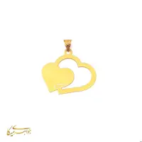 آویز گردنبند جواهری میکا طرح قلب طلا 18 عیار کد 06103740050