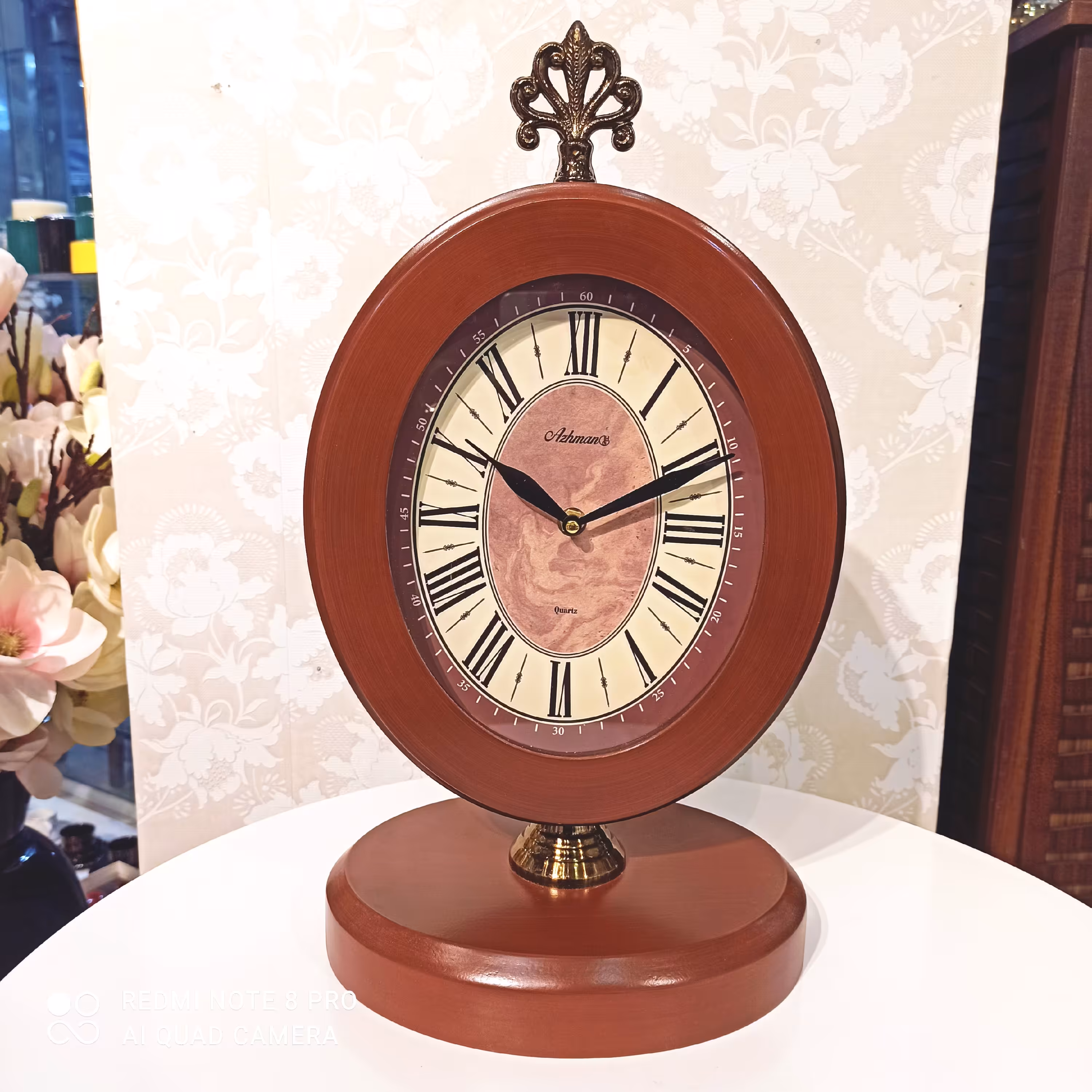 ساعت چوبی رو میزی کد6