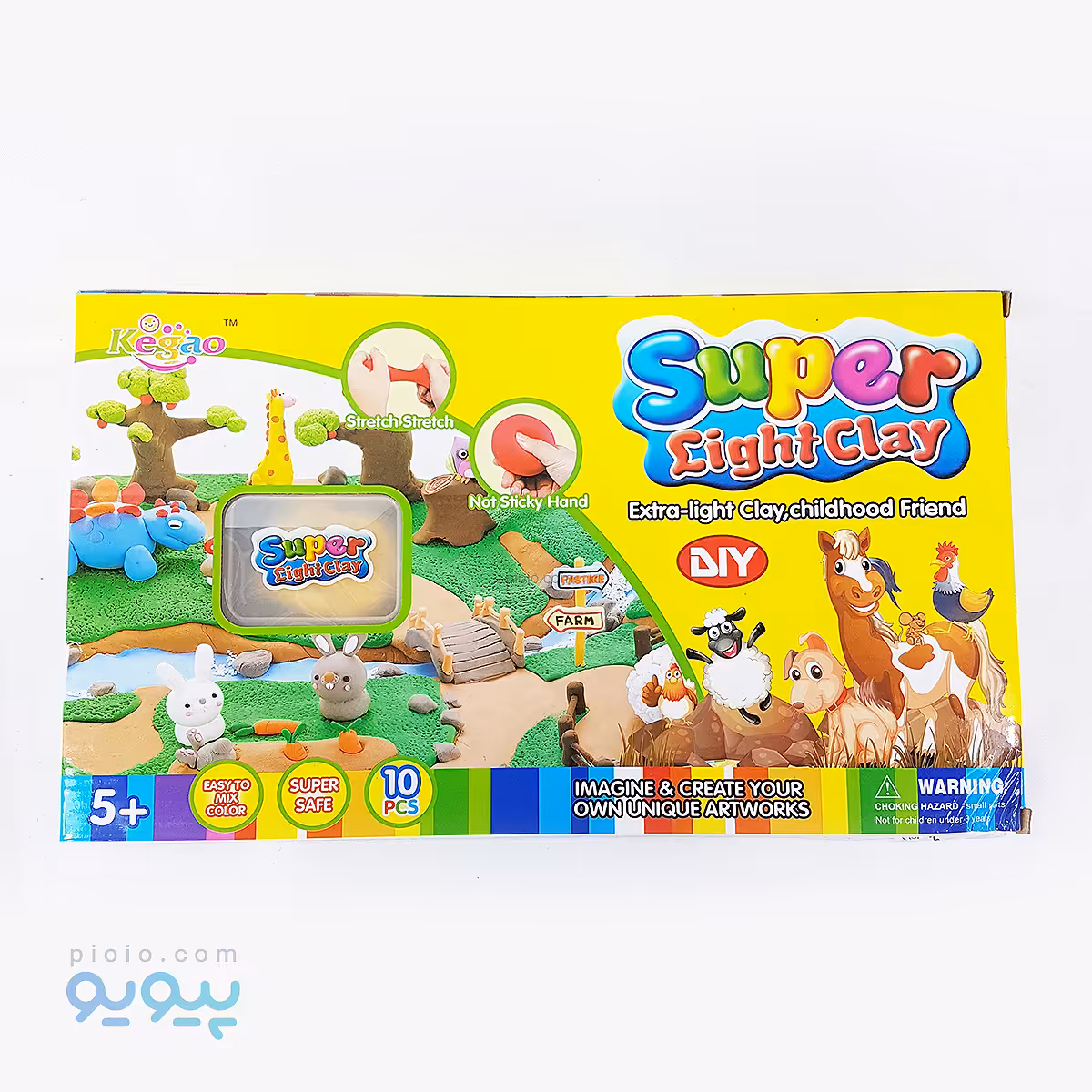 گل جادویی 10 رنگ مدل Super Light Clay