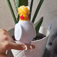 عروس هلندی بافتنی، با کاموای درجه یک ، 