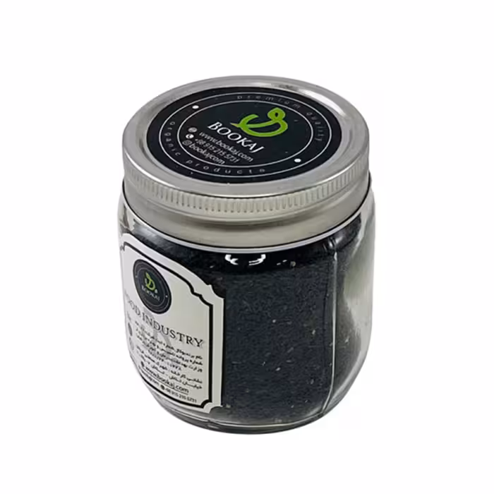 تخم شربتی بوکاژ - 120 گرمی  -ظرف شیشه ایی