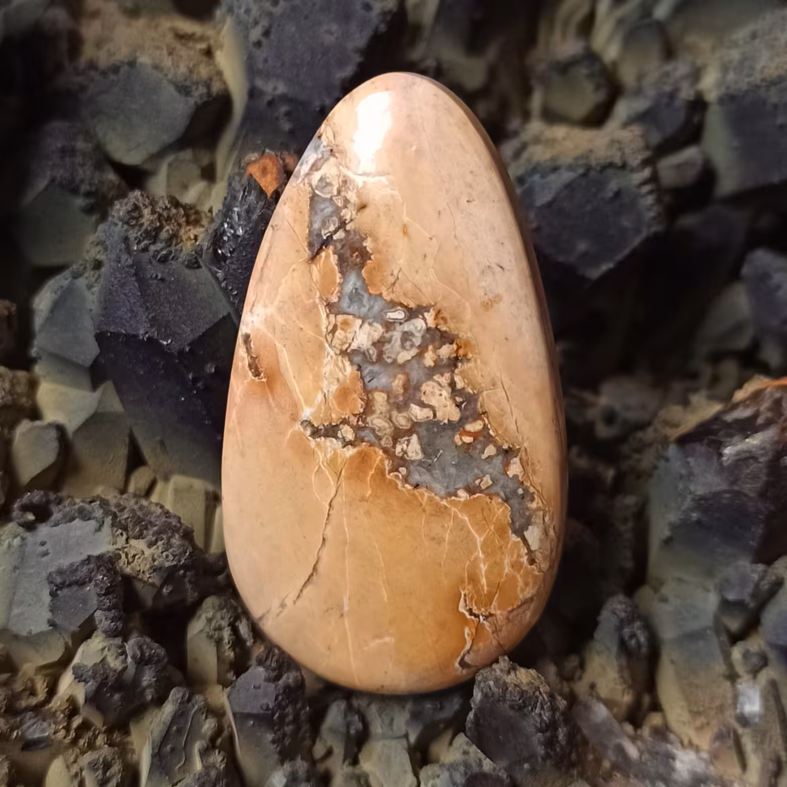 نگین سنگ جاسپر مالیگانو کد 391