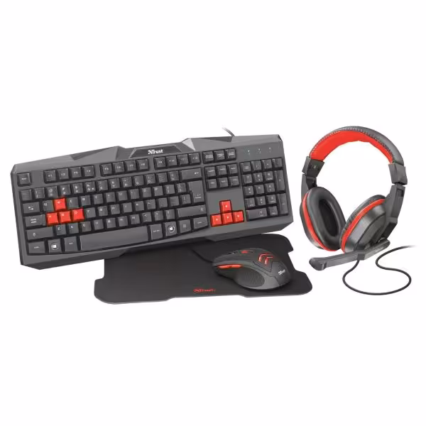 خرید باندل Trust Ziva 4-in-1 Gaming Bundle US با بهترین قیمت