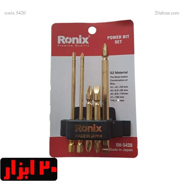ست 5 عددی سر پیچ گوشتی ژاپنی رونیکس مدل RH-5420