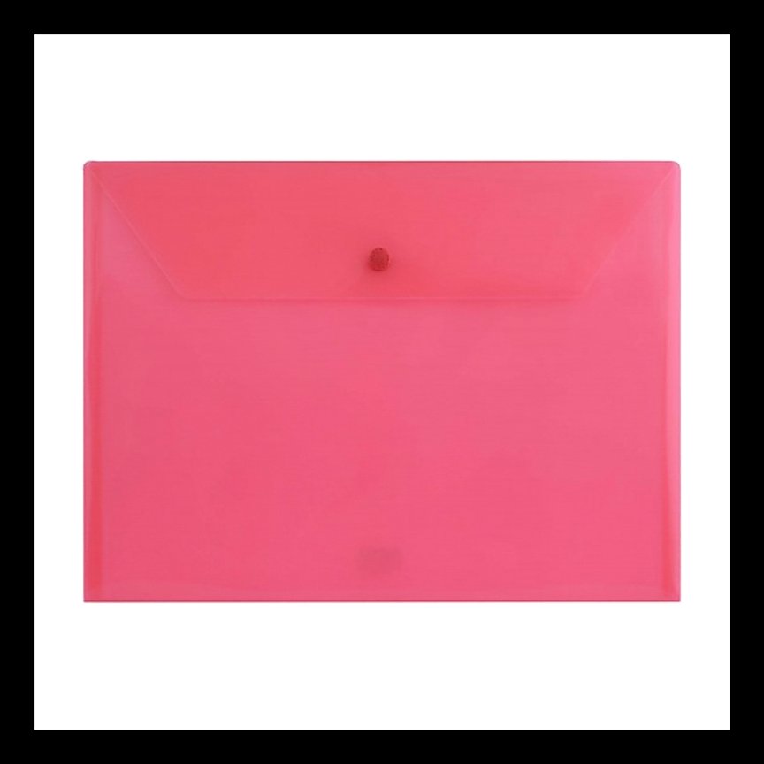 پوشه دکمه دار آ4 شفاف پاپکو A4T_105 بسته ی 10 عددی