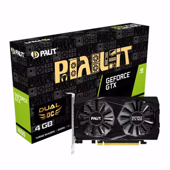 کارت گرافیک پلیت GeForce GTX 1650 Dual 4G