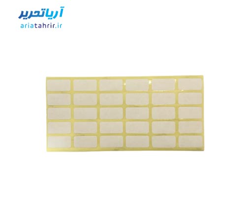 برچسب دور سفید سایز 10 × 20 میلی متر بسته 100 برگی