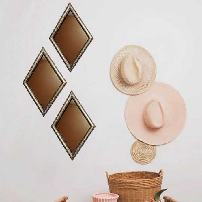 آینه برنز  لوزی (3 تکه) 