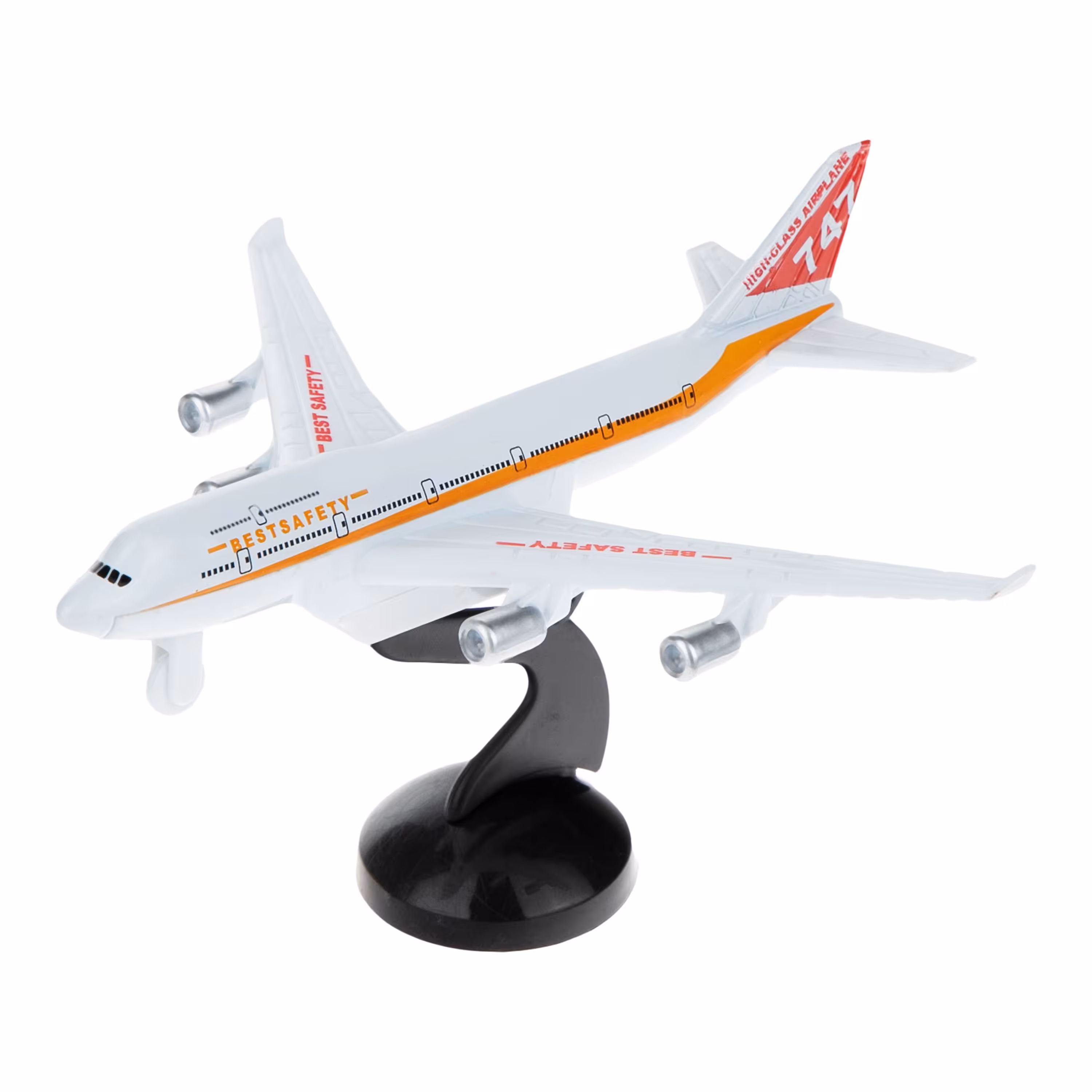 ماکت هواپیما بویینگ 400-747 نارنجی و سبز کد 3836