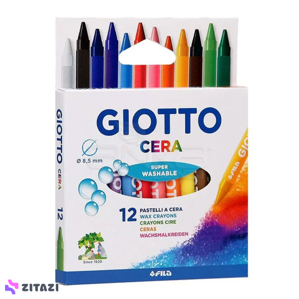 مدادشمعی 12 رنگ جیوتو Giotto مدل CERA