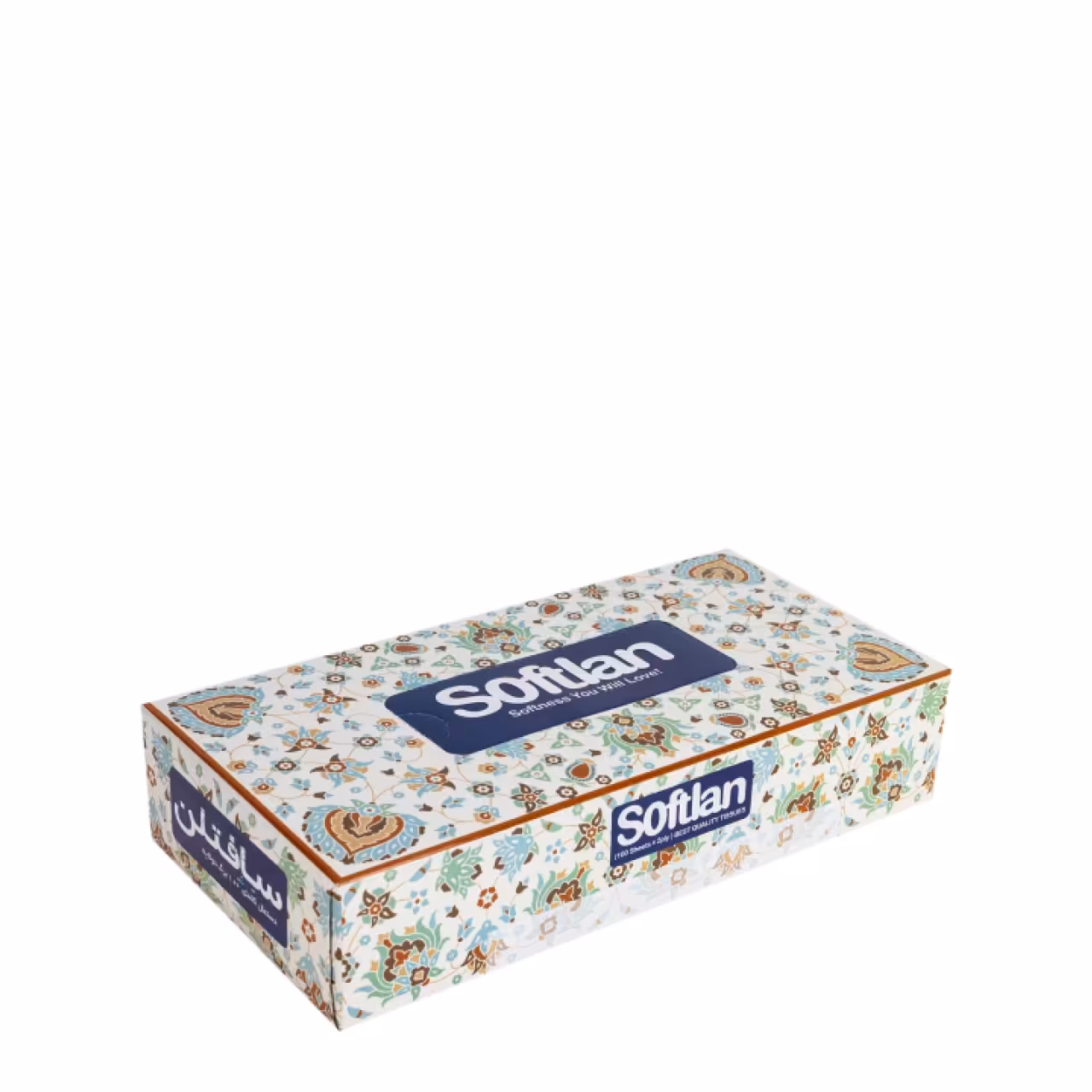 دستمال کاغذی 100 برگ سافتلن مدل سنتی