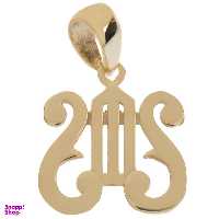 آویز گردنبند طلا 18 عیار زرین مدل AB1088