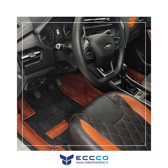 کفپوش پنج بعدی  VIP چرم گلدوزی mvm X22pro برند eccco