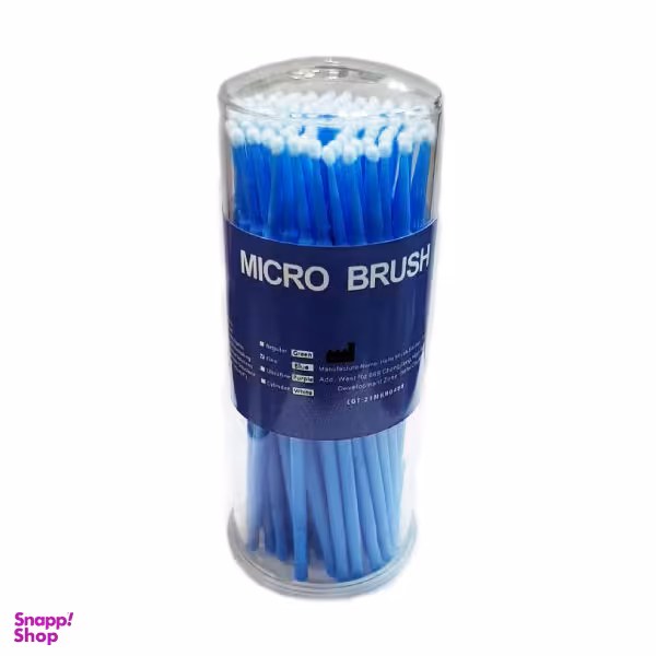 قلم میکروبراش ناخن و مژه مدل Mlt Fine بسته 100 عددی