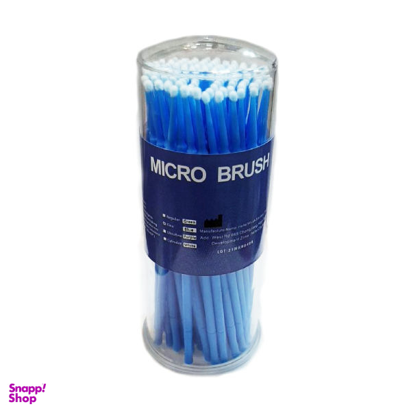 قلم میکروبراش ناخن و مژه مدل Mlt Fine بسته 100 عددی