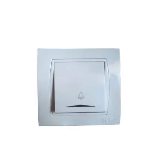 کلید شاسی زنگ توکار بکر سفید