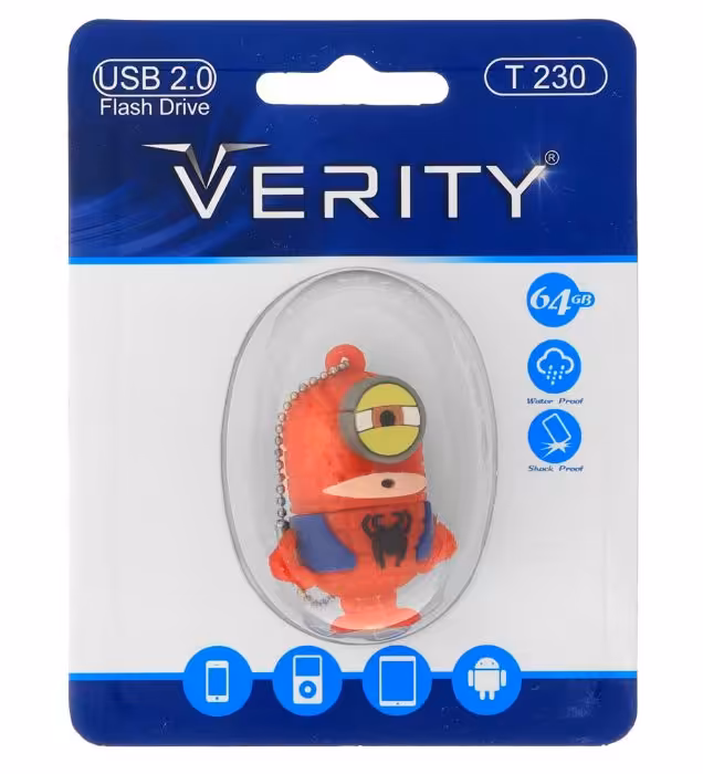 فلش مموری عروسکی وریتی مدل T230 USB 2.0 ظرفیت 64 گیگابایت