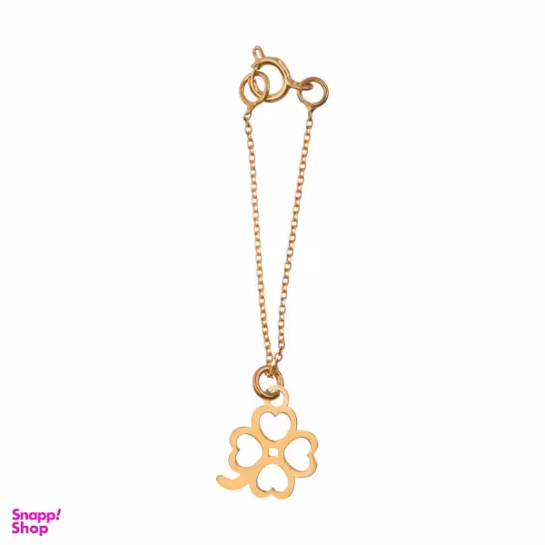 آویز ساعت طلا 18 عیار زنانه طرح گل چهار پر کد SG315