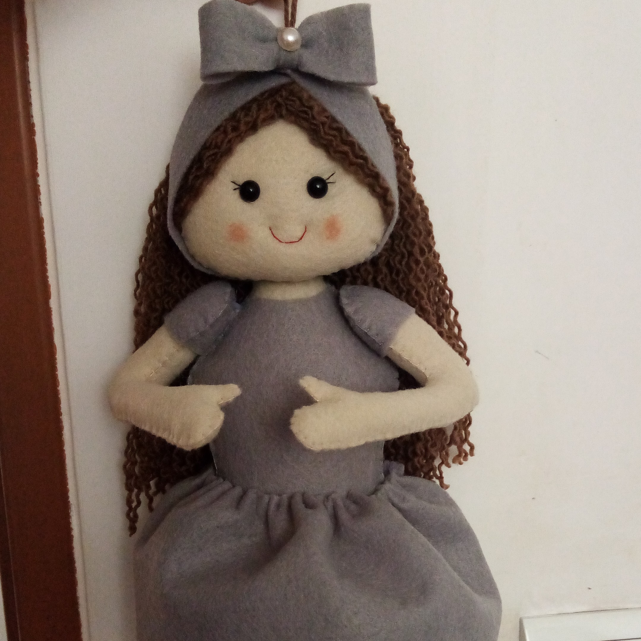 جادستمال رولی نمدی طرح دختر 