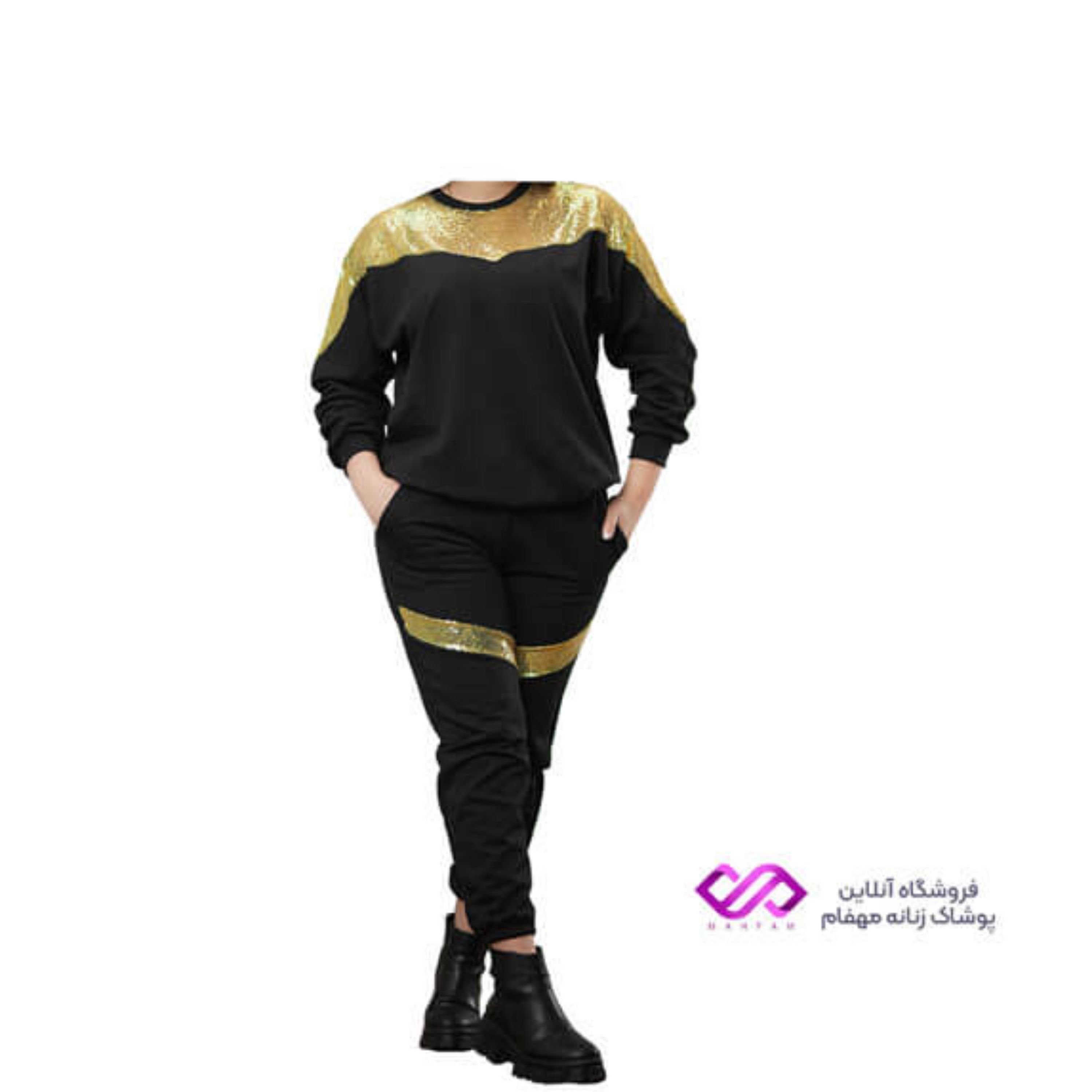 ست بلوز  و شلوار پولکی هفتی