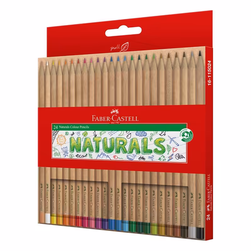 مداد رنگی 24 رنگ فابر کاستل مدل NATURALS کد 115024