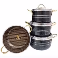 سرویس قابلمه 7 پارچه دانشجویی طرح چدن فورج 