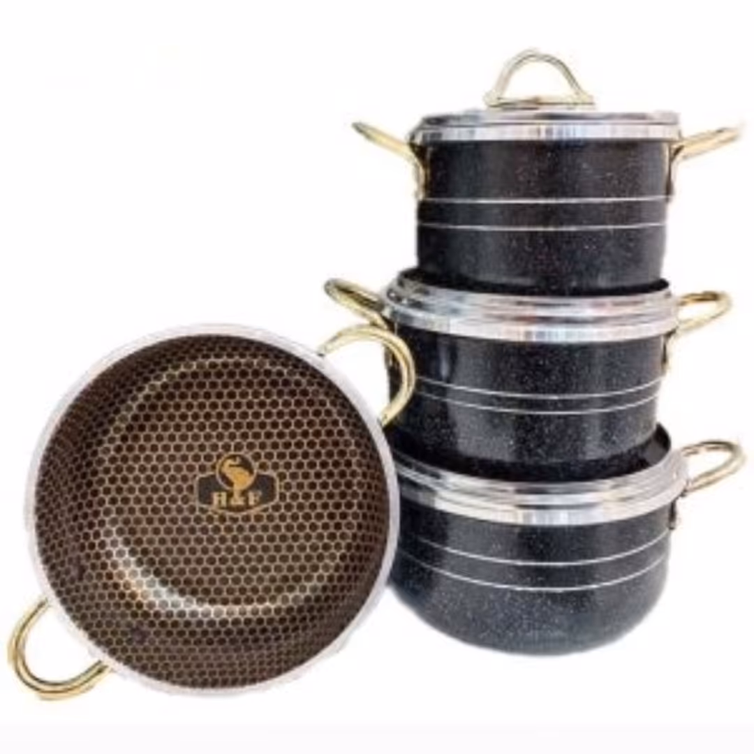 سرویس قابلمه 7 پارچه دانشجویی طرح چدن فورج 