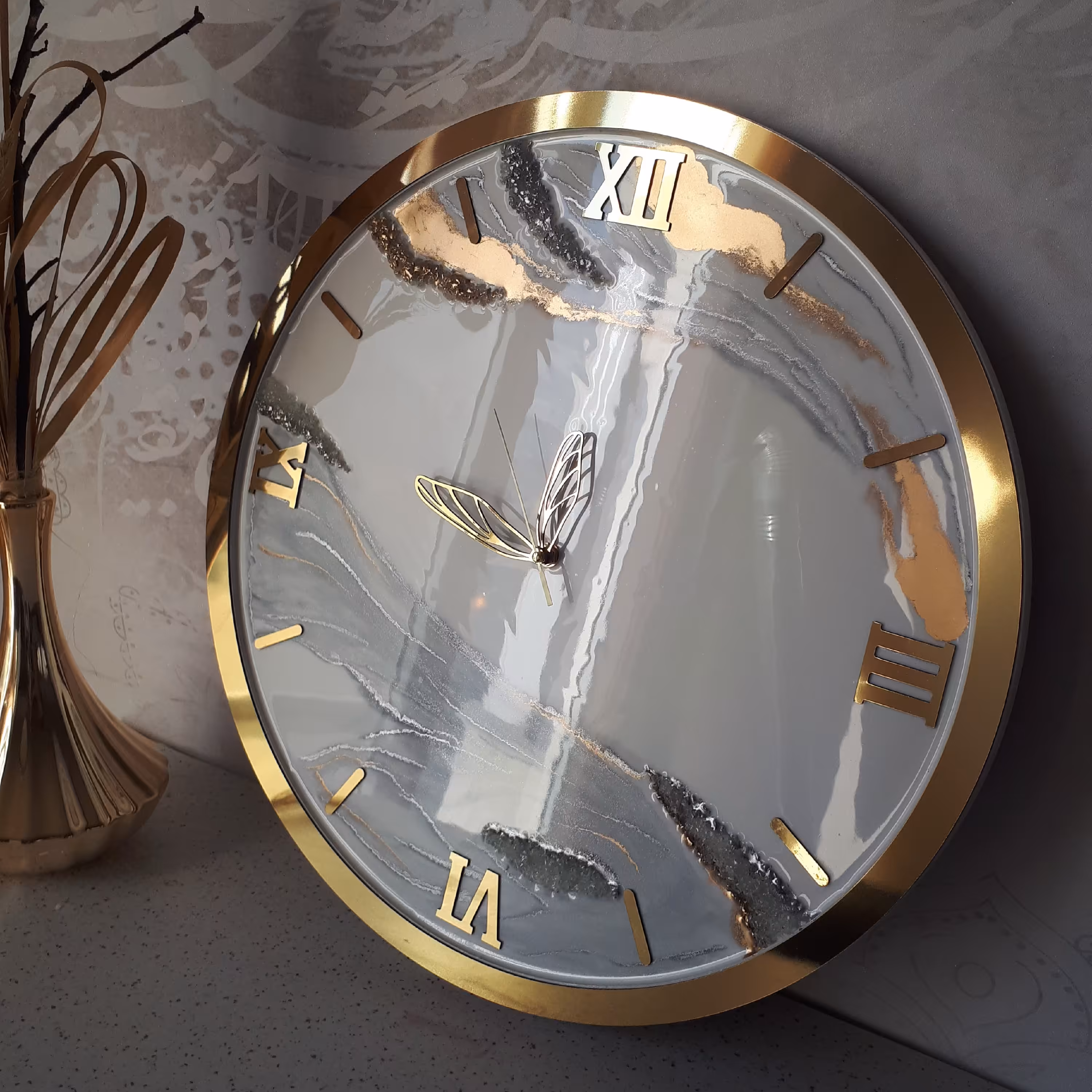 ساعت دیواری  قطر 50 سانت طرح روسی