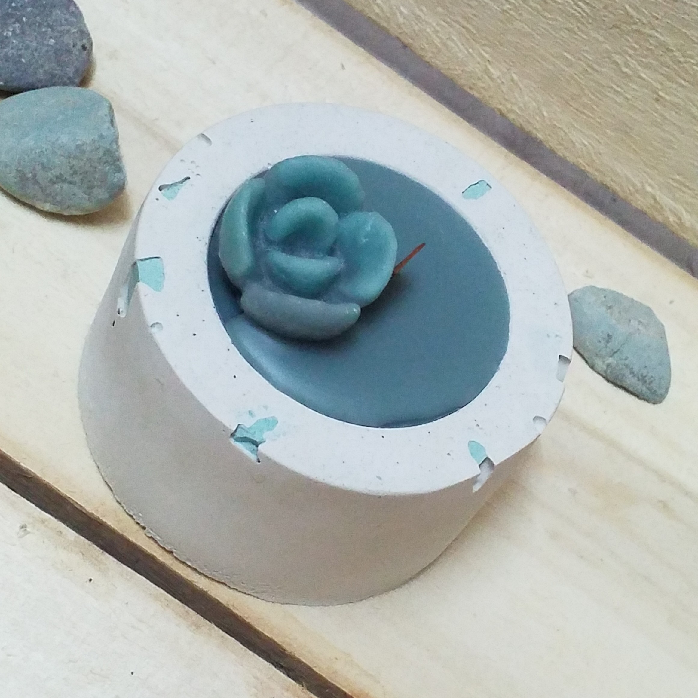 شمع کاسه ای گرد