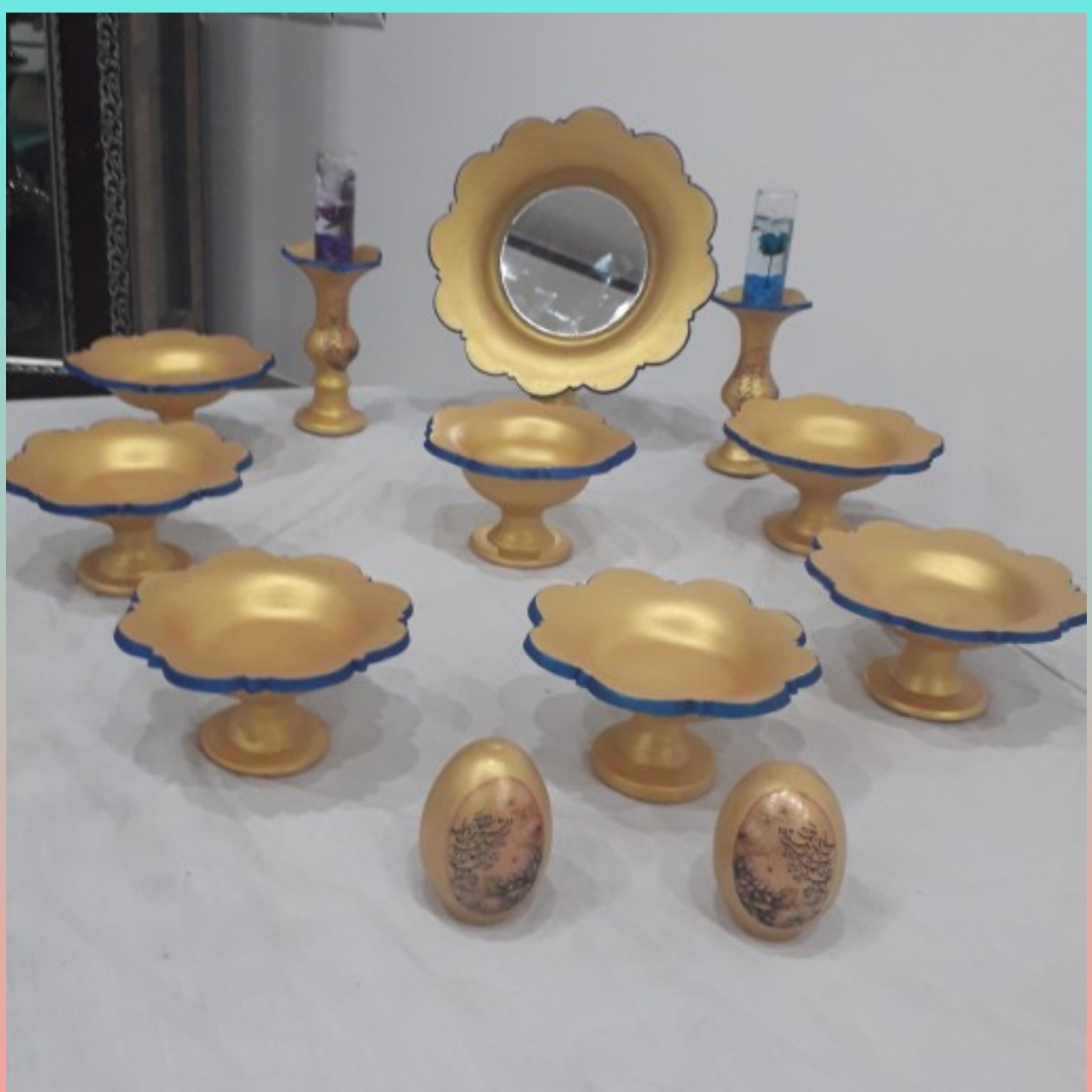 هفت سین سفالی (به صورت سفارشی )