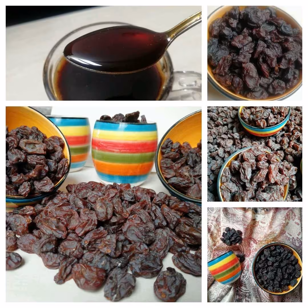 پک 3 تایی مویز قرمز و مویز رجبی اعلا و شیره انگور هر کدام 500 گرم (1500 گرمی)