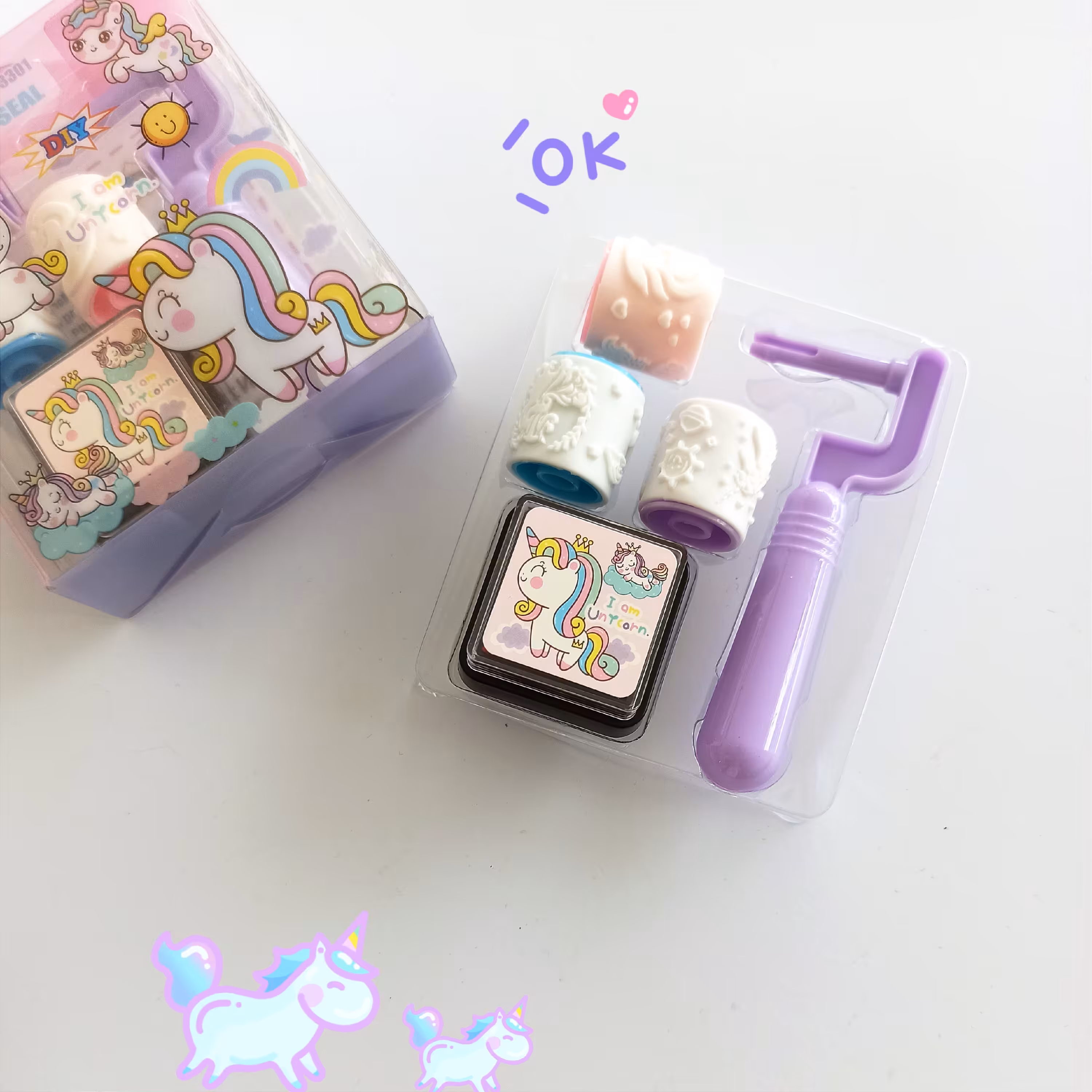 پک مهر غلطکی فانتزی طرح یونیکورن