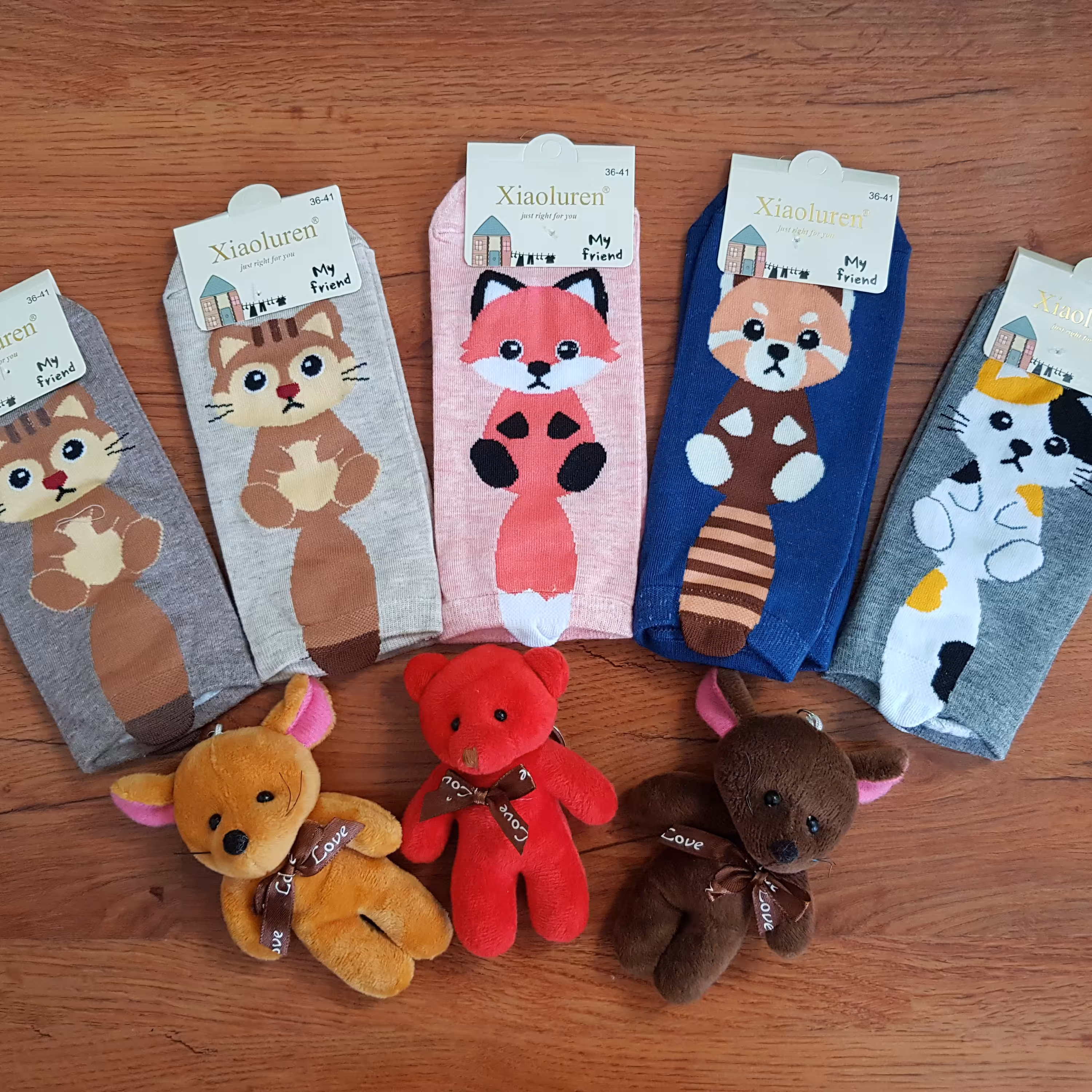 جوراب طرح روباه فانتزی دم دار(وارداتی)