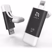 فلش مموری آدام المنتس ADAM ELEMENTS لایتنینگ مدل Klips II ظرفیت 128 گیگابایت خاکستری - Hiapple.ir