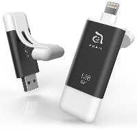 فلش مموری آدام المنتس ADAM ELEMENTS لایتنینگ مدل Klips II ظرفیت 128 گیگابایت خاکستری - Hiapple.ir