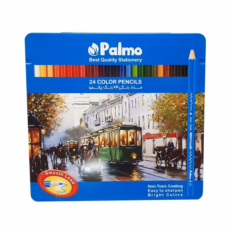 مداد رنگی 24 رنگ پالمو مدل L30


