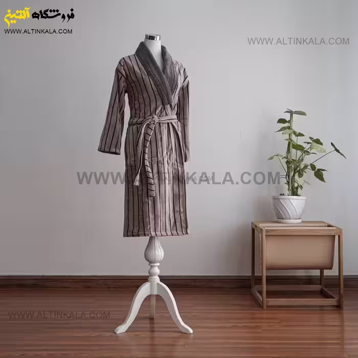 حوله پالتویی برق لامع طرح بهاره نسکافه ای سایز 125