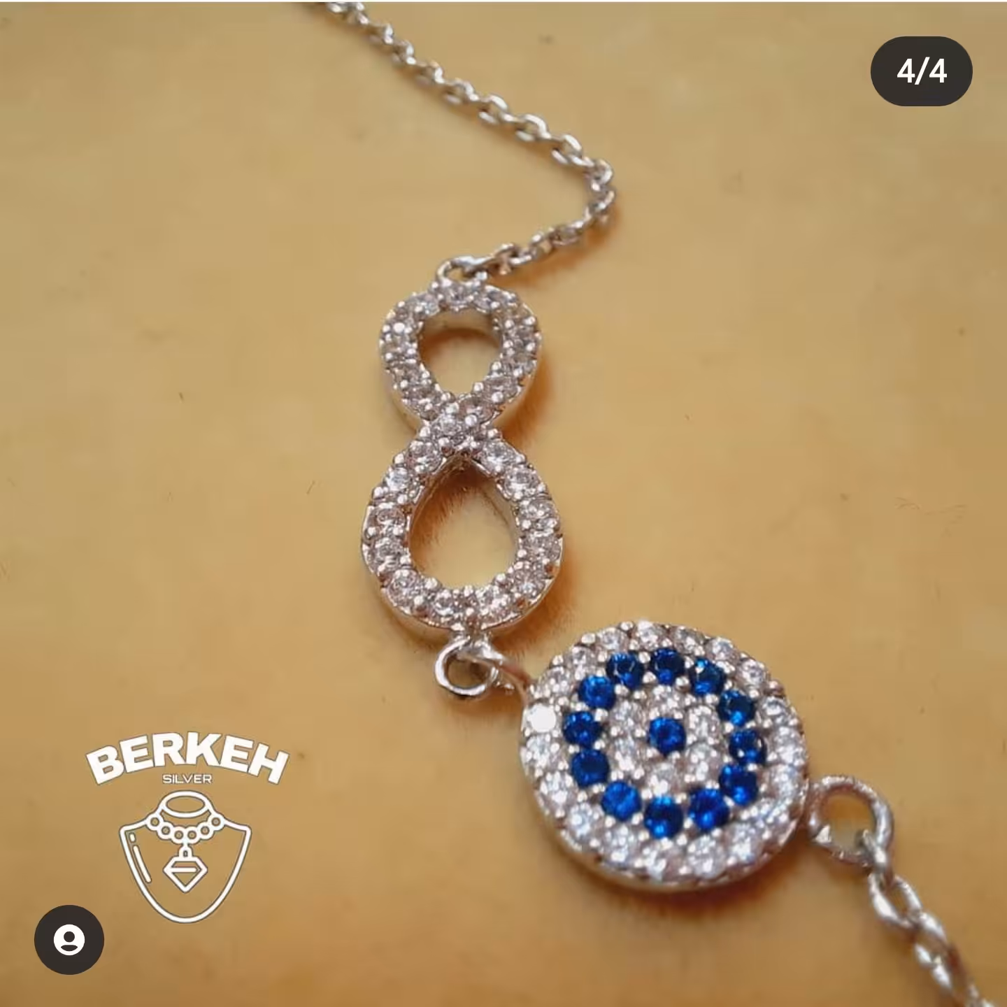 دستبند نقره طر چشم نظر