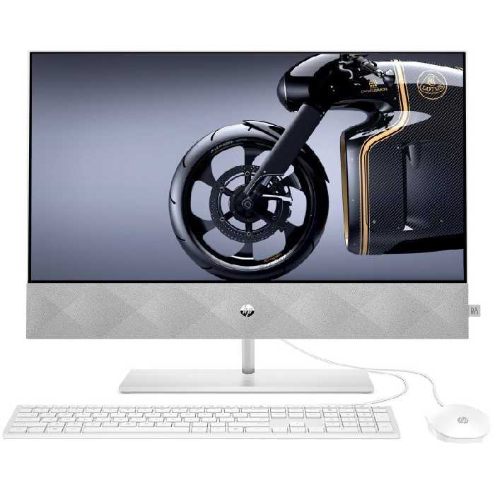 کامپیوتر All In One اچ پی 27 اینچی مدل Pavilion 27 D1056 - C پردازنده Core i7 رم 32GB حافظه1TB SSD 2TB HDD گرافیک 4GB لمسی