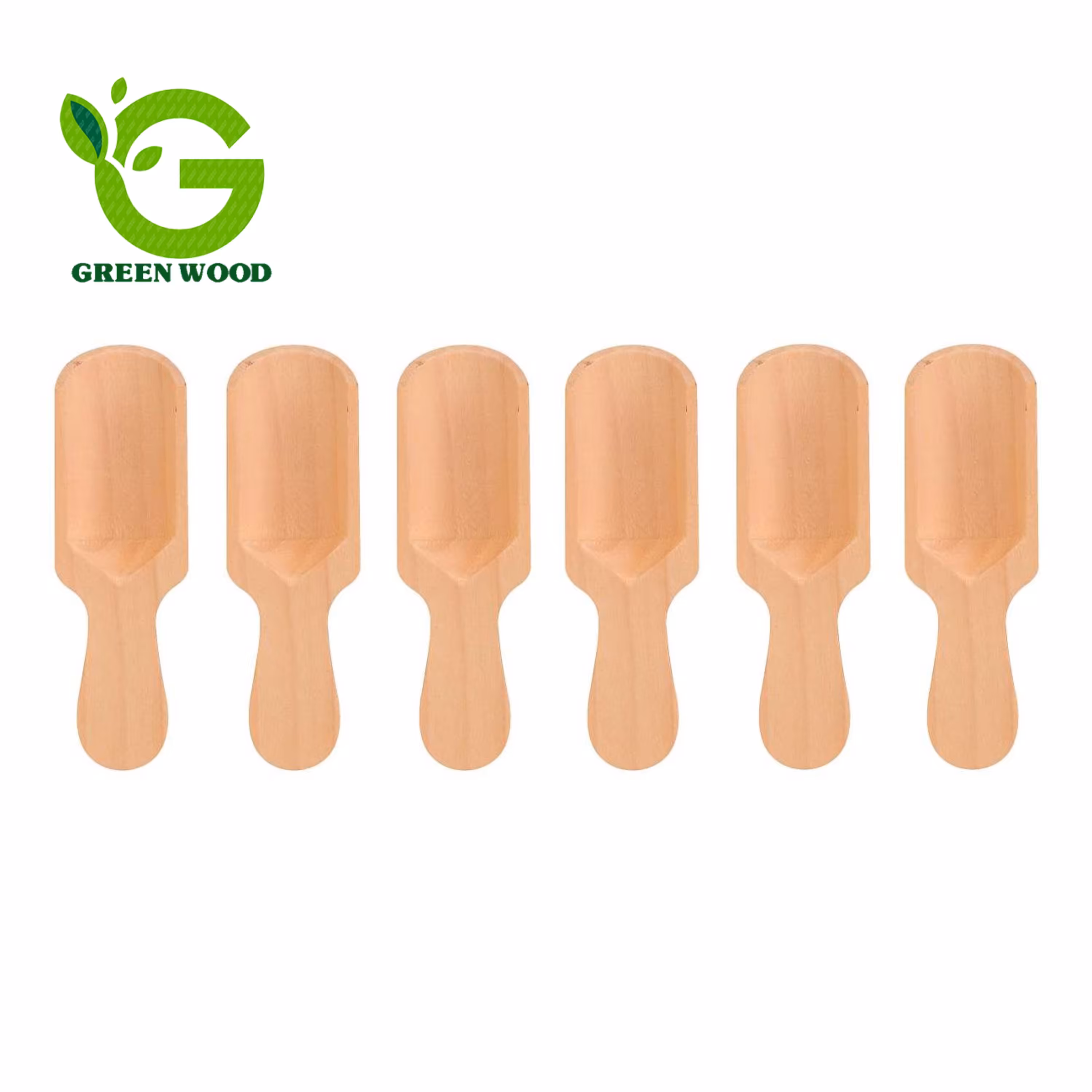 قاشق ادویه (مربا و عسل و چای ) چوبی  مدل L7.5 بسته 6 عددی کد Gw71301002