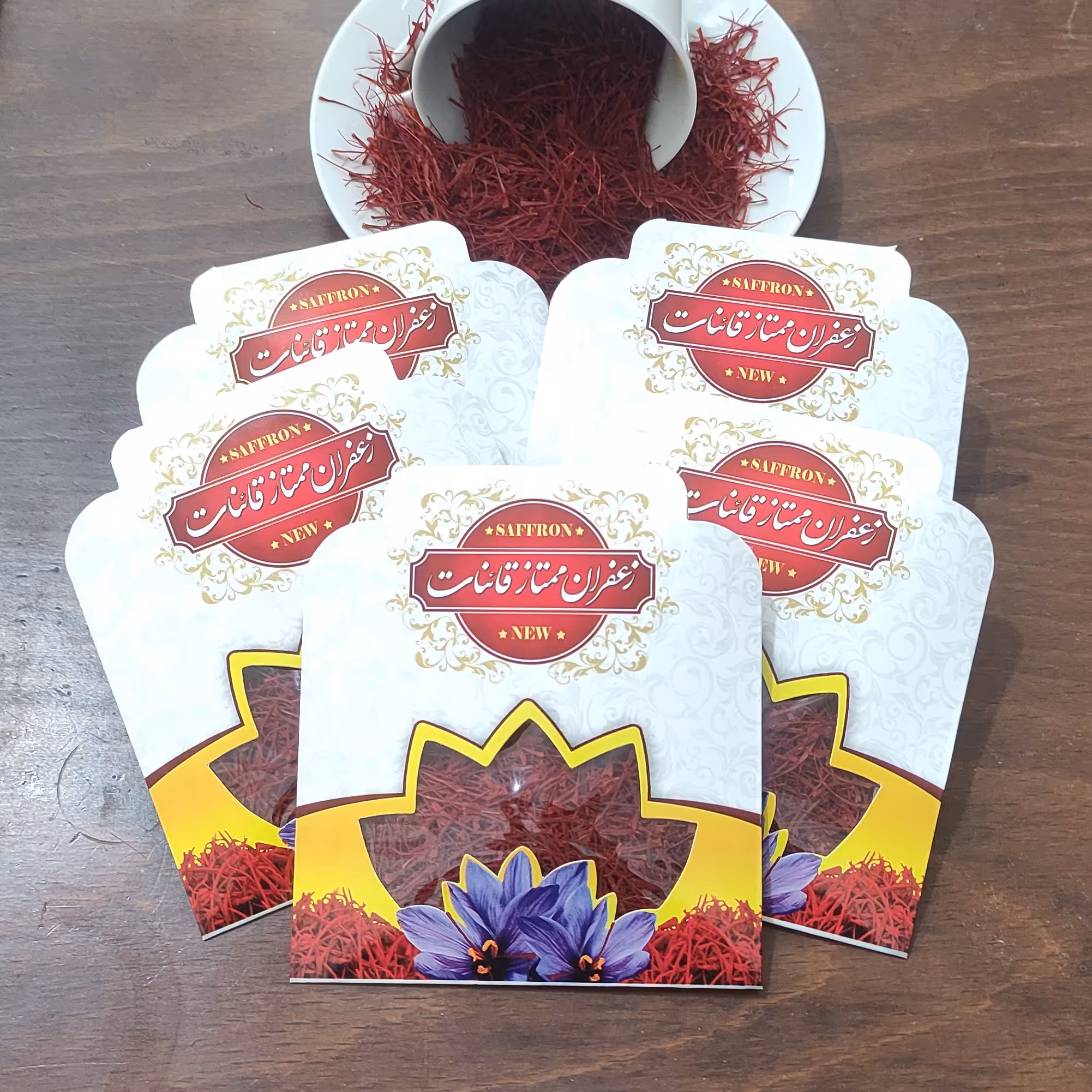 پنج عدد زعفران سرگل یک مثقالی قائنات ارسال رایگان