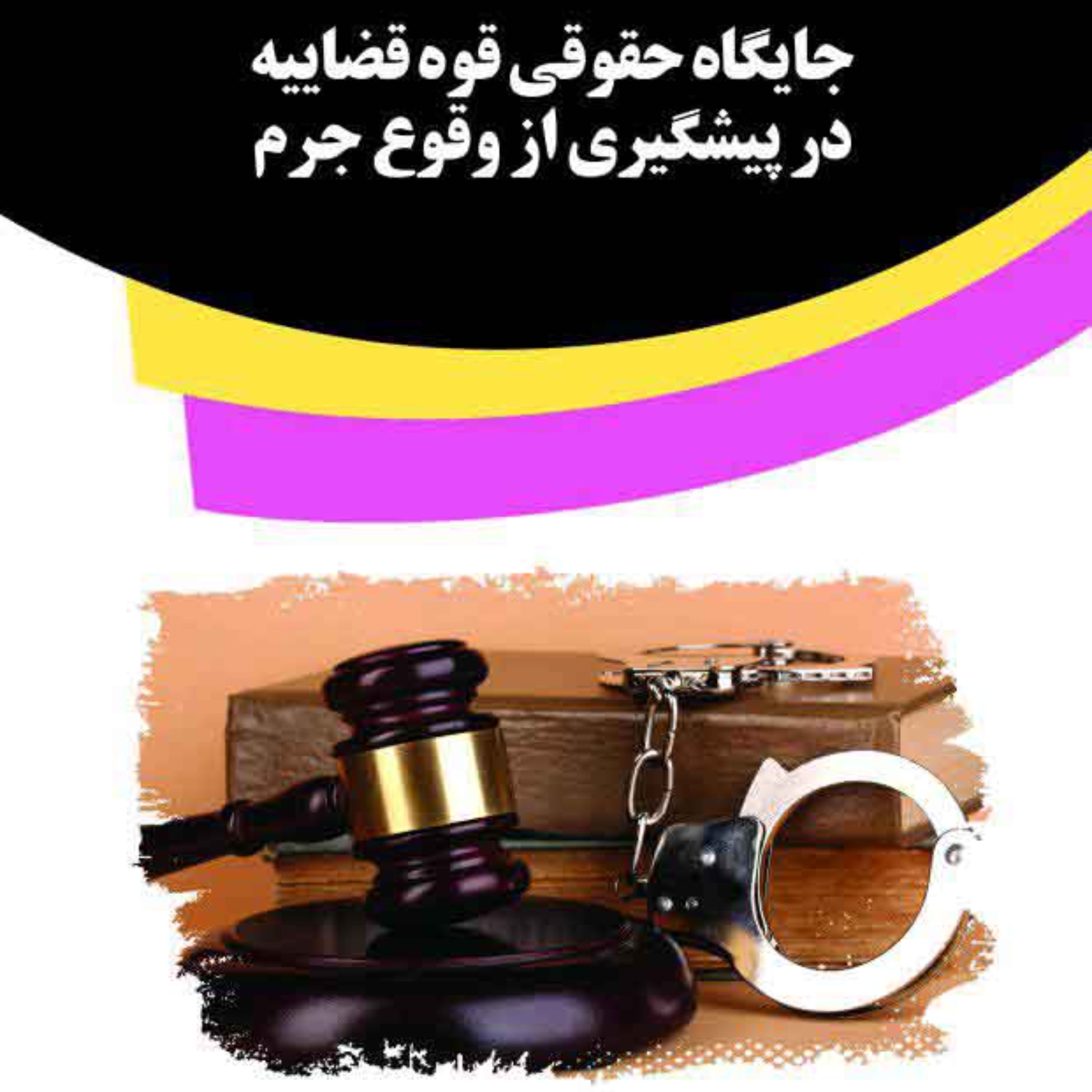 کتاب جایگاه حقوقی قوه قضاییه در پیشگیری از وقوع جرم