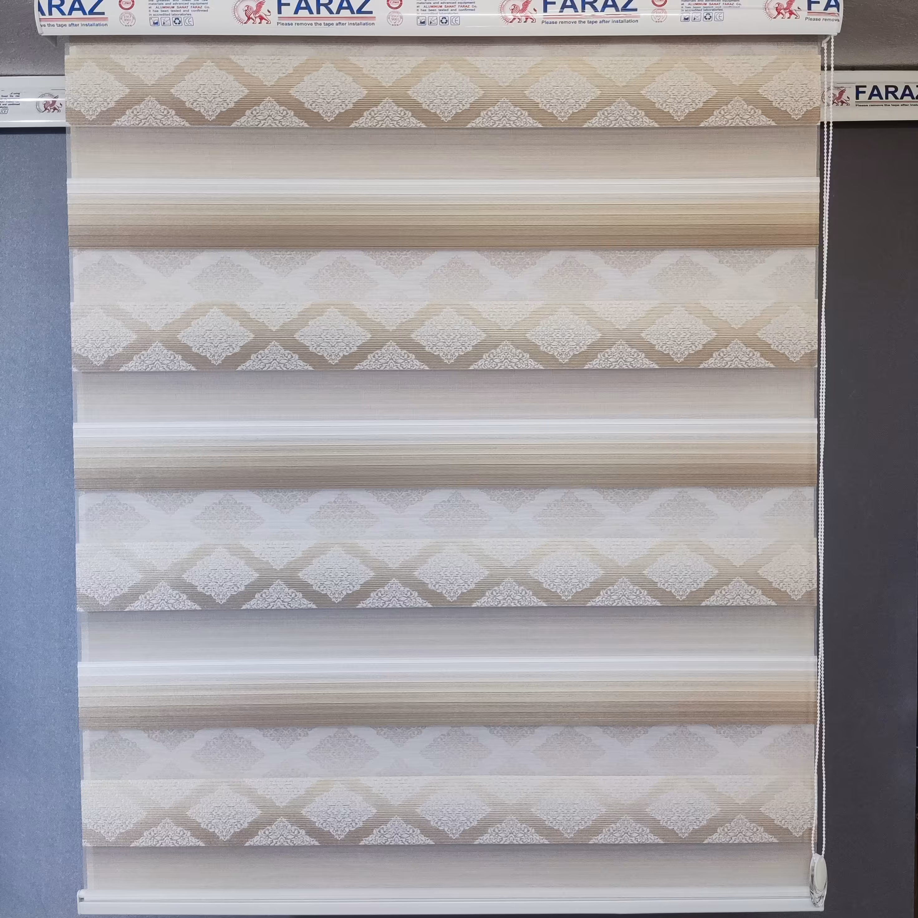 پرده زبرا ترک  طرحدار قابل شستشو ترک 001