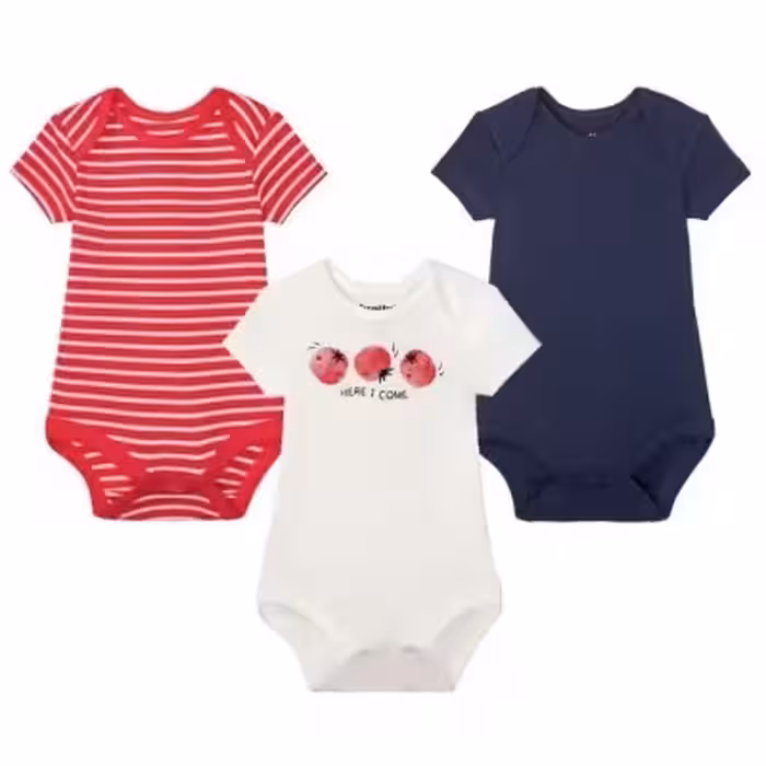 پک سه عددی بادی بچگانه برند آلمانی lupilu بادی لوپیلو زیر دکمه لوپیلو