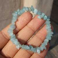 اکومارین دستبند سنگ آکومارین وارداتی کیفیت عالی زنانه و مردانه شیک و دارای خواص