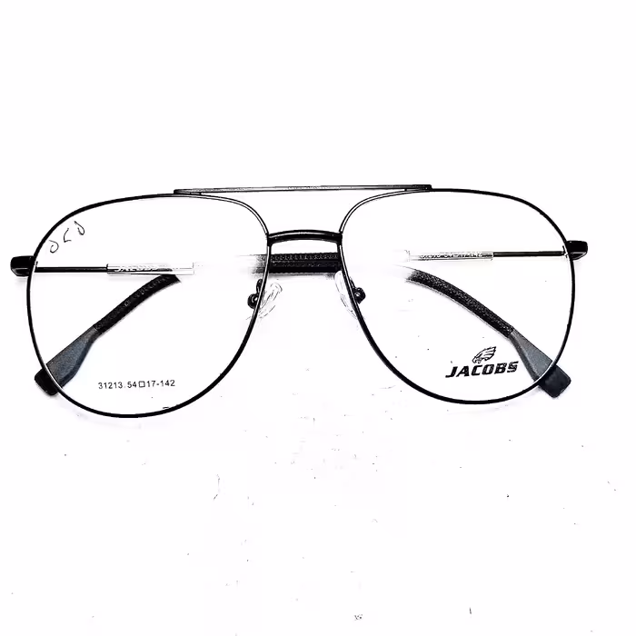 عینک طبی فلزی مردانه و زنانه مشکی کیفیت فوق العاده 